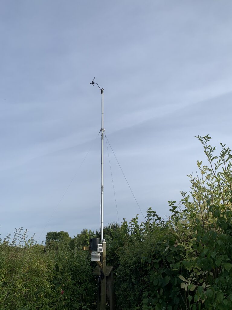 Mast für den Windmesser